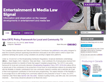Tablet Screenshot of entertainmentmedialawsignal.com